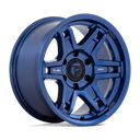 Fuel 1PC D839 Slayer - 20X9 1mm - Dark Blue off-road wheel with rugged six-spoke design for heavy-duty trucks and SUVs