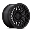 Fuel 1PC D757 Trigger - 17x9 matte black off-road wheel with 12mm offset and aggressive multi-spoke design