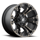 Fuel 1PC D569 Vapor - 18X9 -12mm - Matte Black Double Dark Tint wheel with aggressive multi-spoke design and matte finish
