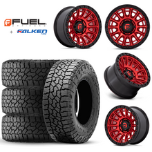 Load image into Gallery viewer, 17x9&quot; +01 MM OffSet Fuel Wheels &amp; Tires Package for Tacoma 2nd &amp; 3rd Gen