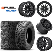 Load image into Gallery viewer, 17x9&quot; +01 MM OffSet Fuel Wheels &amp; Tires Package for Tacoma 2nd &amp; 3rd Gen