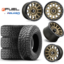 Load image into Gallery viewer, 17x9&quot; +01 MM OffSet Fuel Wheels &amp; Tires Package for Tacoma 2nd &amp; 3rd Gen