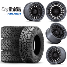 Load image into Gallery viewer, 17x8.5&quot; +0 OffSet Black Rhino Wheels &amp; Tires Package for Tacoma 2nd &amp; 3rd Gen - Fitment Guarantee