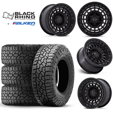 Load image into Gallery viewer, 17x8.5&quot; +0 OffSet Black Rhino Wheels &amp; Tires Package for Tacoma 2nd &amp; 3rd Gen - Fitment Guarantee