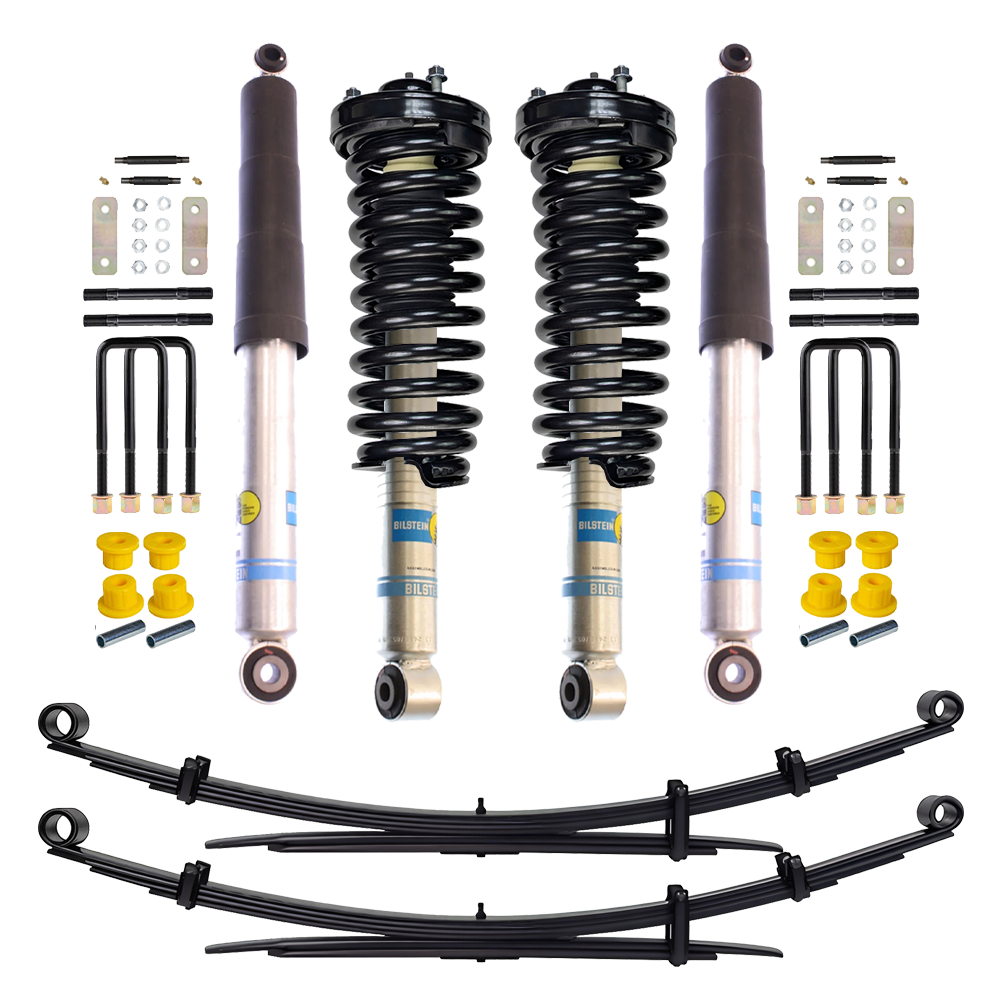 Bilstein B8 5100 1-2 inch Frontier D40 (05-21) Lift Kit w/ OME Springs with Assembled Front Shocks heavy-duty suspension components