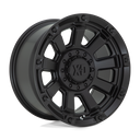 XD Xd852 Gauntlet - 17X9 00mm - Satin Black off-road wheel with multi-spoke design and beadlock-style outer ring.