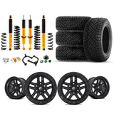 OME 3" Lift Kit + 17" Fuel Wheels & Tires Package for Lexus GX460 (10-23) with Old Man Emu shocks and coil springs