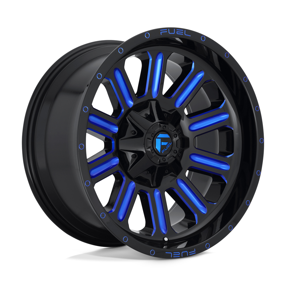Fuel 1PC D646 Hardline - 18X9 02mm - Gloss Black Blue Tinted Clear