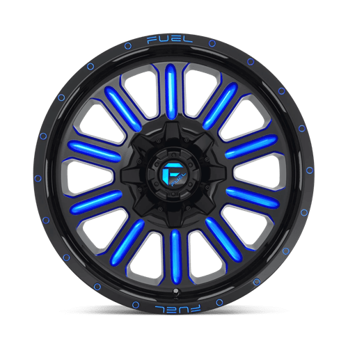 Fuel 1PC D646 Hardline - 18X9 02mm - Gloss Black Blue Tinted Clear