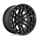 Fuel 1PC D718 Heater - 20X9 01mm - Matte Black wheel with multi-spoke design, rugged finish for off-road use