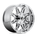 Fuel 1PC D530 Hostage - 17X9 01mm - Chrome Plated off-road wheel with aggressive multi-spoke design and deep lip