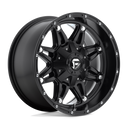 Fuel 1PC D531 Hostage - 17X9 -12mm - Matte Black wheel with multi-spoke design and riveted outer lip for off-road use