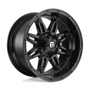 Fuel 1PC D625 Hostage - 18X9 -12mm - Gloss Black off-road wheel with multi-spoke design and beadlock-style ring