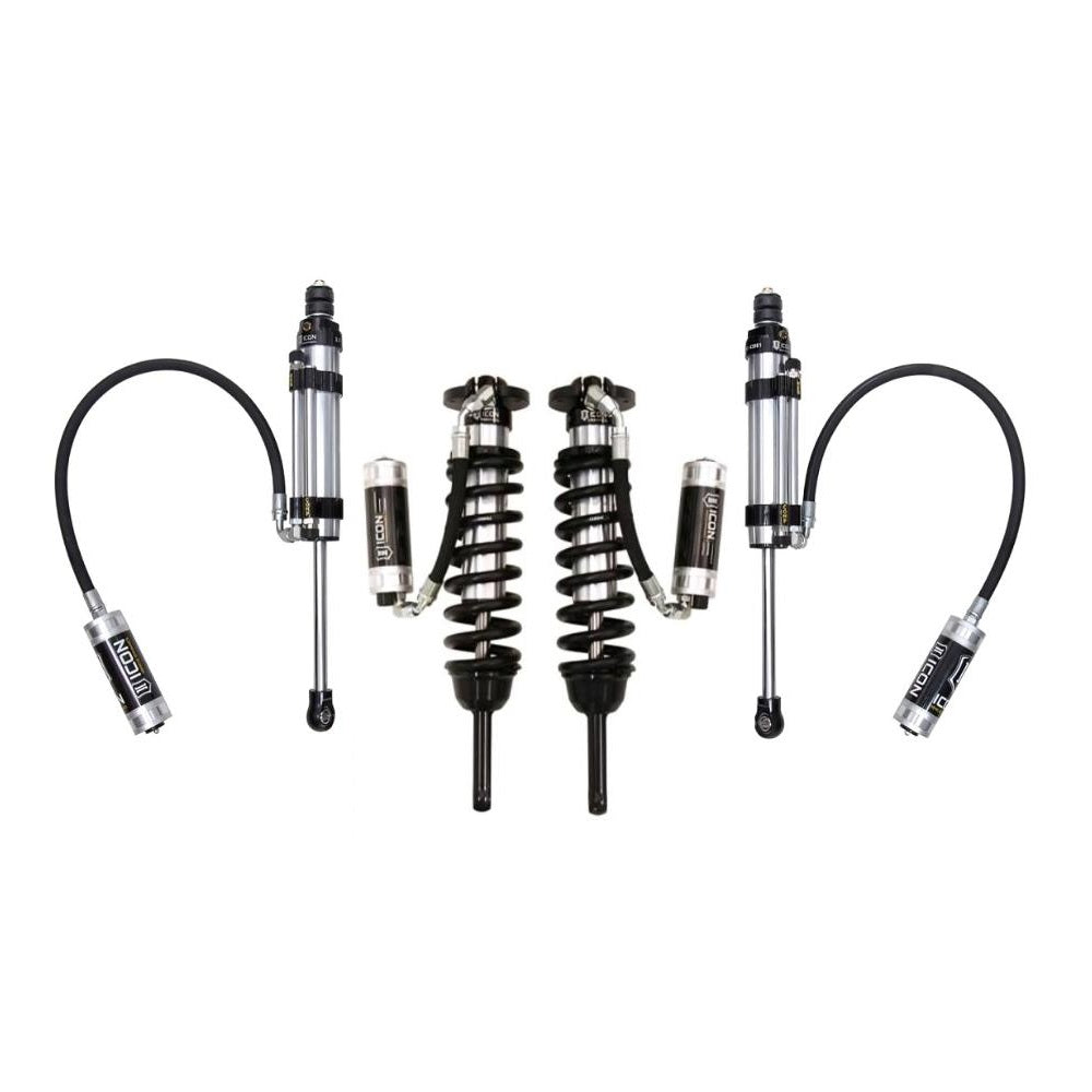 ICON Vehicle Dynamics ICON 2.5 Adjustable Coilovers w/ Resi 0-3.5 inch Leveling Kit for 2003-2009 Lexus GX470 heavy-duty suspension system