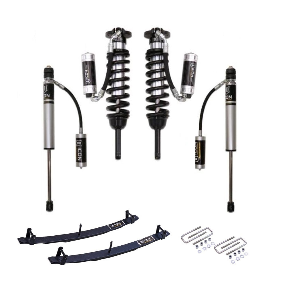 ICON Vehicle Dynamics ICON 2.5 Coilovers w/ Resi 0-3.5 inch Lift Kit for Tacoma (05-15) heavy-duty adjustable suspension system with remote reservoirs