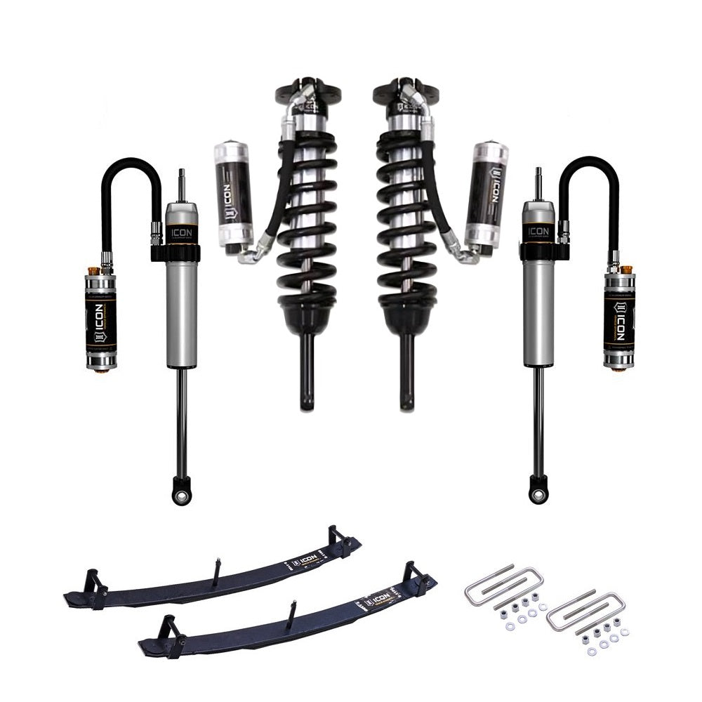 ICON Vehicle Dynamics ICON 2.5 Coilovers w/ Resi 0-3.5 inch Lift Kit for 2005-2015 Toyota Tacoma heavy-duty adjustable suspension components