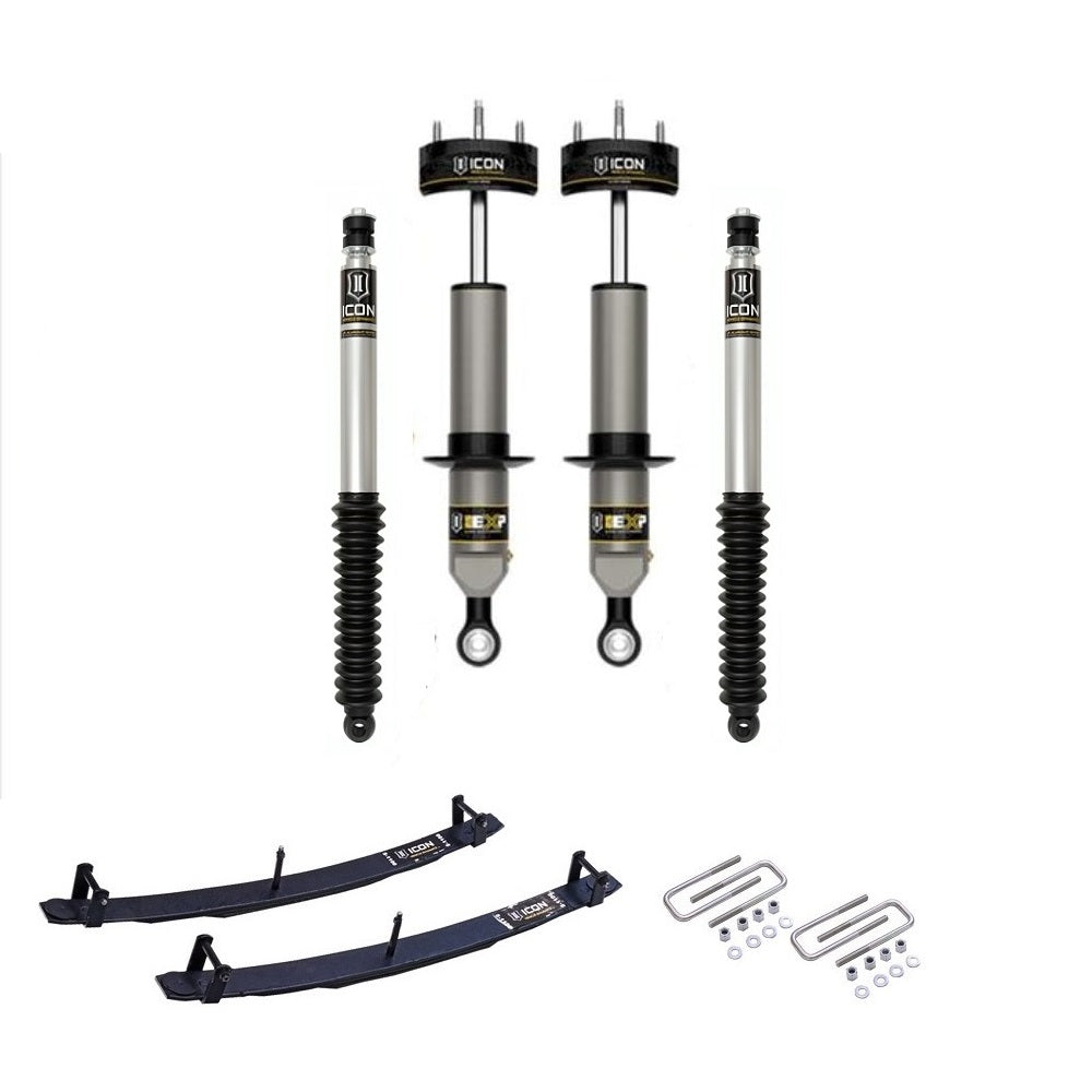 ICON EXP Coilovers w/o Resi 0-2.75 inch Lift Kit for Tacoma (16-23) heavy-duty adjustable suspension by ICON Vehicle Dynamics