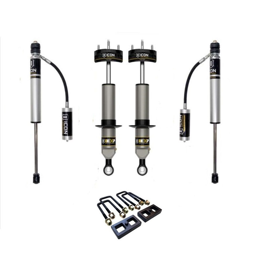 ICON EXP Coilovers w/o Resi 0-2.75 inch Lift Kit for Tacoma (16-23) heavy-duty adjustable suspension by ICON Vehicle Dynamics