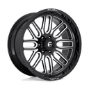 Fuel 1PC D662 Ignite - 20X9 01mm - Gloss Black Milled wheel for 6-lug off-road trucks with multi-spoke design