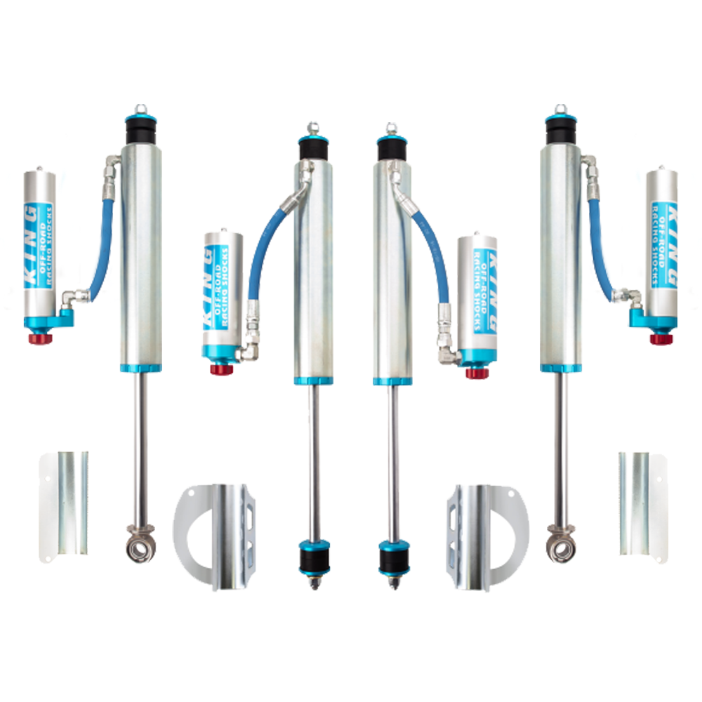 King Shocks KING 3 - 5 inch Lift Kit for Land Cruiser 80 (90-97) with remote reservoir adjustable suspension components