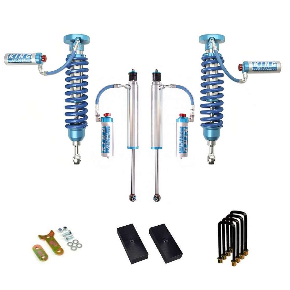 Enhance the off-road performance and stability of your Ford F-150 with a premium set of King Shocks' KING 2 - 3 inch Lift Kit for Tundra (07-21).