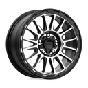 KMC Km542 Impact - 18X9 00mm - Satin Black Machined wheel with multi-spoke design for off-road vehicles