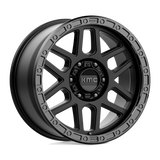 KMC Km544 Mesa - 17X9 -12mm - Satin Black With Gloss Black Lip