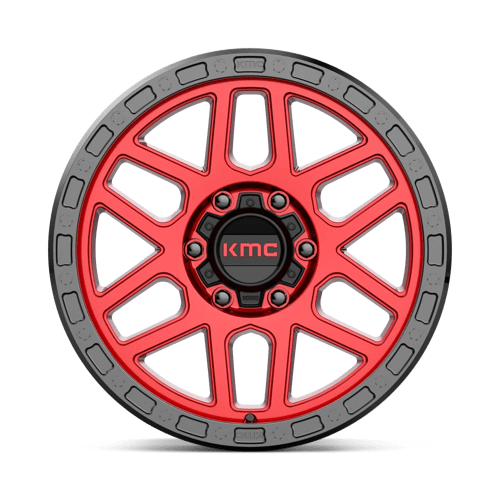 KMC Km544 Mesa - 17X9 -12mm - Candy Red With Black Lip