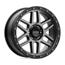 KMC Km544 Mesa - 20X9 00mm - Satin Black With Gray Tint wheel with multi-spoke design for off-road vehicles