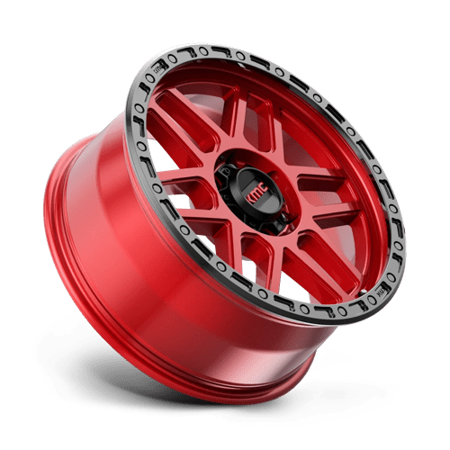 KMC Km544 Mesa - 17X9 -12mm - Candy Red With Black Lip