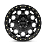 KMC KM545 TREK - 17X9 18mm - Satin Black cast aluminum wheel with 5X150 bolt pattern and beadlock-style design