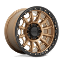 KMC Km547 Carnage - 17X9 00mm Matte Bronze With Black Lip wheel with multi-spoke design for off-road trucks