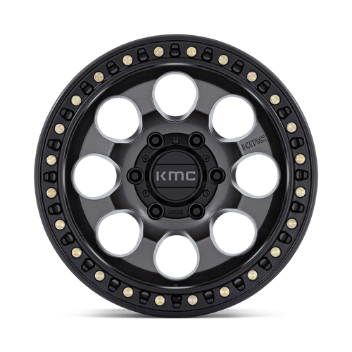 KMC Km550 Riot Sbl - 17X9 -12mm - Anthracite With Satin Black Lip