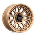 KMC Km722 Technic - 18X9 0mm Matte Bronze wheel with multi-spoke design, compatible with 2016-2023 Toyota Tacoma.