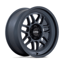 KMC Km725 Terra - 20X9 0mm - Metallic Blue wheel with multi-spoke design for enhanced off-road performance