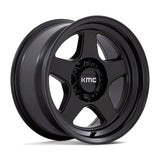 KMC KM728 Lobo - 17X8.5 -10mm - Matte Black cast aluminum wheel for 4x4 trucks with 6x139.7 bolt pattern