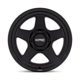 KMC KM728 Lobo - 17X8.5 -10mm - Matte Black cast aluminum wheel for 4x4 trucks with 6x139.7 bolt pattern