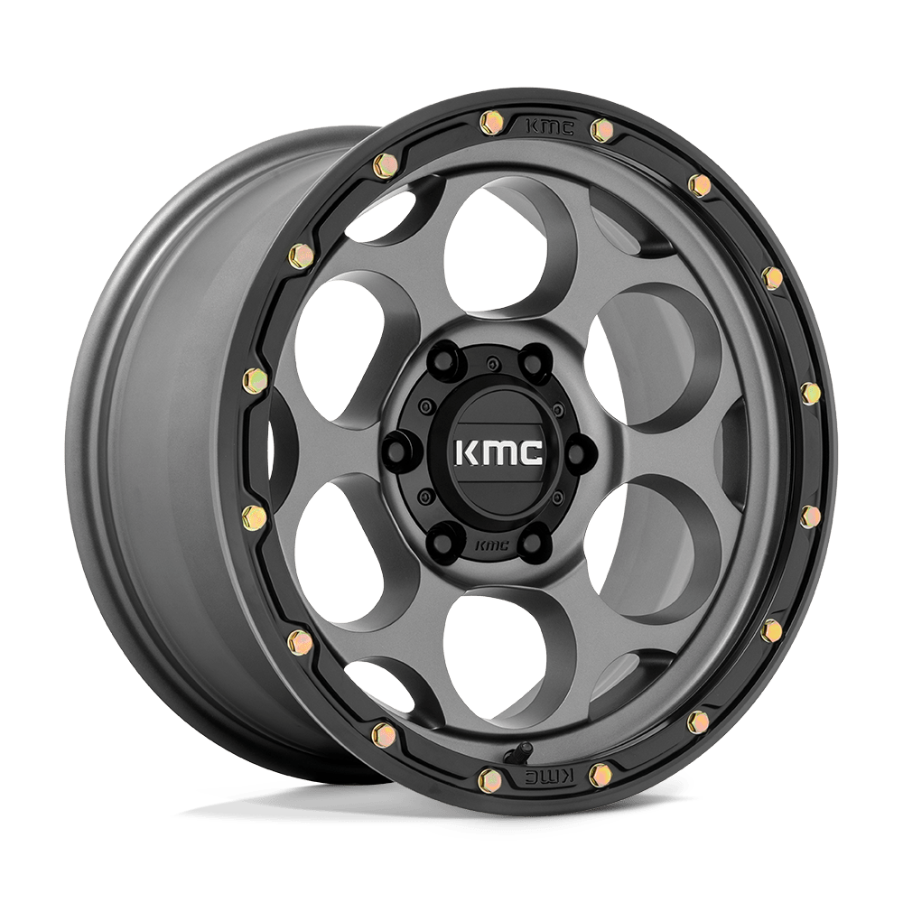 KMC Km541 Dirty Harry - 17X9 -12mm - Satin Gray With Black Lip