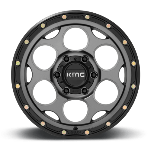 KMC Km541 Dirty Harry - 17X9 -12mm - Satin Gray With Black Lip
