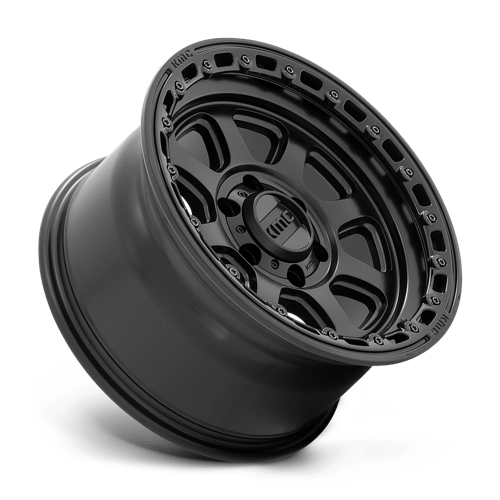 KMC Km548 Chase - 20X9 00mm - Satin Black With Gloss Black Lip