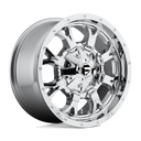 Fuel 1PC D516 Krank - 20X9 01mm - Chrome Plated wheel with aggressive multi-spoke design and polished finish