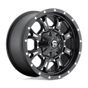 Fuel 1PC D517 Krank - 18X9 01mm - Matte Black Milled off-road wheel with multi-spoke design and beadlock-style ring