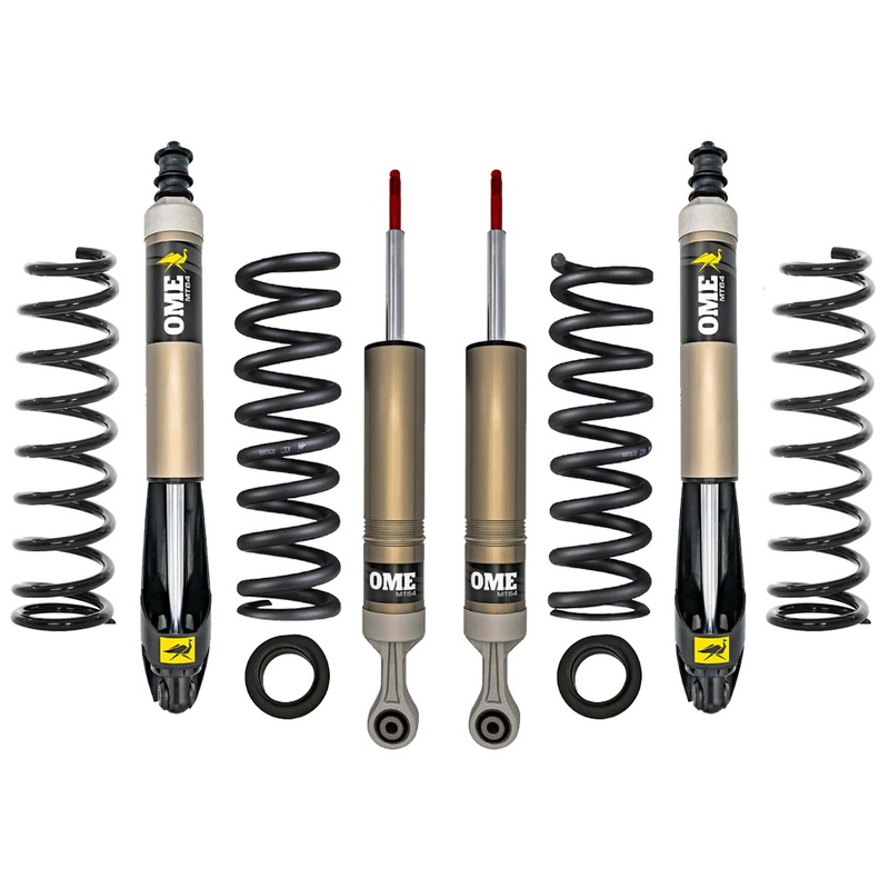 OME MT64 2 inch Lift Kit for LandCruiser 200 Series (07-21 Diesel Models) – Standard (Up to 50 lbs) / Standard (Up to 200 lbs)
