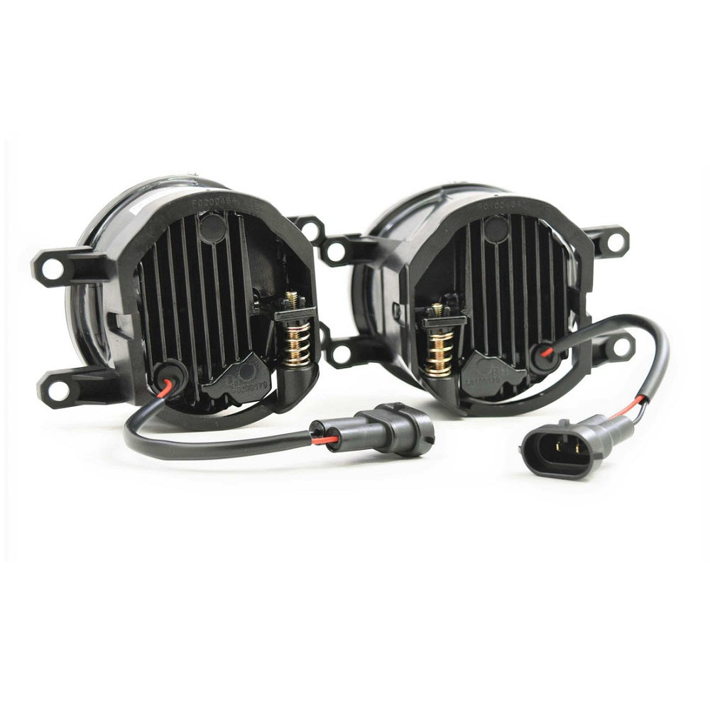 Morimoto XB LED Type T Fog Lights for Toyota 4Runner (2010-2023) with high-performance LED projectors and wiring connectors