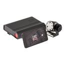 A cell phone with an ARB LINX Vehicle Accessory Interface LX100 attached, featuring a high-quality camera and an innovative ARB controller and ARB display screen.