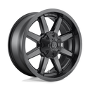 Fuel 1PC D436 Maverick - 17X9 01mm - Satin Black wheel with aggressive 8-spoke design for off-road trucks and SUVs
