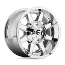 Fuel 1PC D536 Maverick - 17X9 -12mm - Chrome Plated off-road wheel with multi-spoke aggressive design and deep lip finish