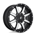 Fuel 1PC D537 Maverick - 18X9 01mm - Matte Black Machined wheel with multi-spoke design for off-road performance