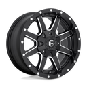 Fuel 1PC D538 Maverick - 20X9 01mm - Matte Black Milled wheel with multi-spoke design for off-road vehicles