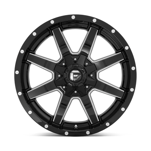 Fuel 1PC D610 Maverick - 17X9 -12mm - Gloss Black Milled